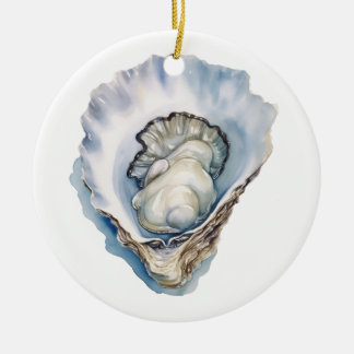 Aquarell-Austernschale Keramik Ornament