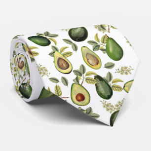 Aquarell-Avocado-Botanik-Muster Küche Krawatte