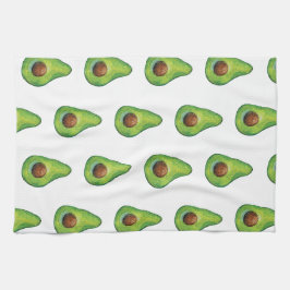 Aquarell-Avocado-Muster Geschirrtuch