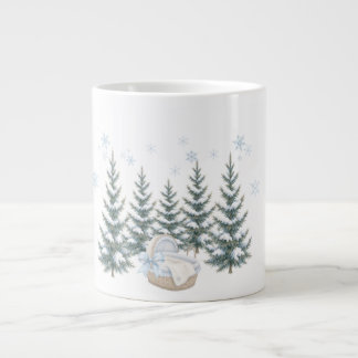 Aquarell Baby, es ist kalt draußen Babyparty Jumbo-Tasse