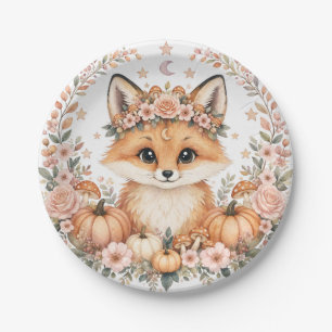 Aquarell-Baby-Fuchs-Party-Teller Pappteller