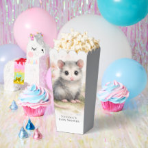 Aquarell-Baby-Opossum-Baby-Party