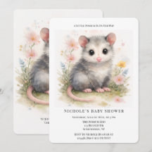 Aquarell-Baby-Opossum-Baby-Shower 