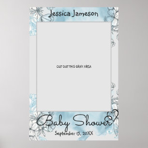 Aquarell-Baby-Party-Foto-Requisiten-Plakat Poster