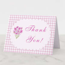 Aquarell-Baby-Shower-Rosa-Blumen-Dankeskarten