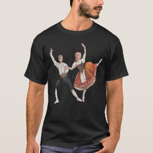 Aquarell-Ballerina T-Shirt