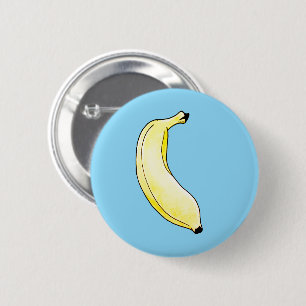 Aquarell-Banane Button