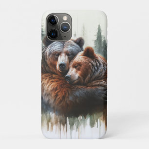 Aquarell-Bären rustikale Wildnis Case-Mate iPhone Hülle