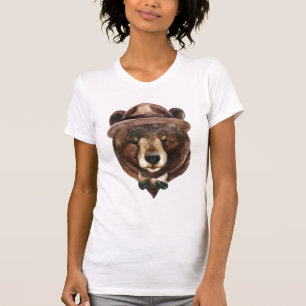 Aquarell-Bärn-Mode T-Shirt