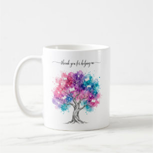 Aquarell-Baum-Lehrer-Dankeschön Kaffeetasse