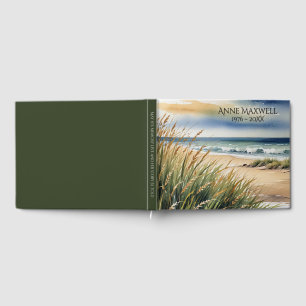 Aquarell Beach Grass und Ocean Scene Gästebuch