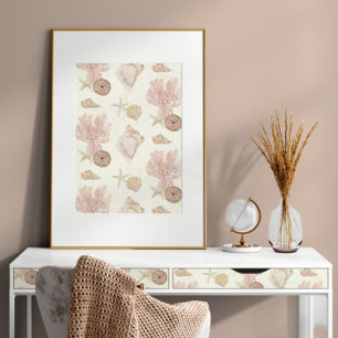 Aquarell Beach Sea Life Cornflakes Starfish Seashe Seidenpapier