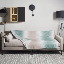 Aquarell Beach Waage See / Blau Grün