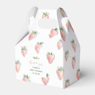 Aquarell-Beeren-Süße-Baby-Shower-Dankeschön Geschenkschachtel