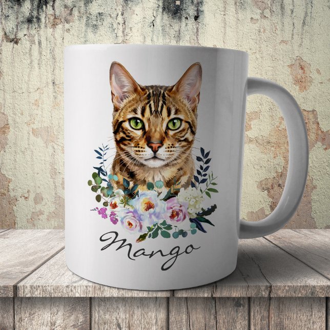 Aquarell Bengal-Katze Kaffeetasse (Von Creator hochgeladen)
