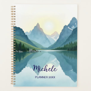 Aquarell-Berg-Planer Naturlandschaft Planer