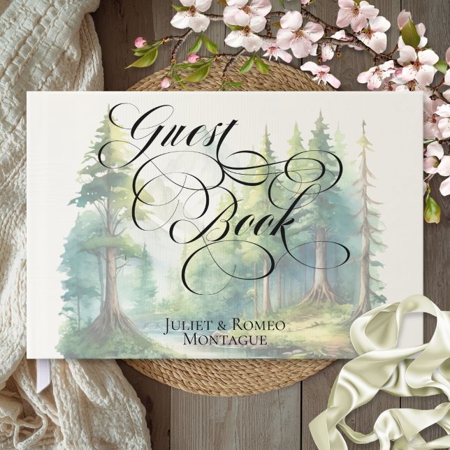 Aquarell-Berge-Hochzeit Gästebuch (Von Creator hochgeladen)