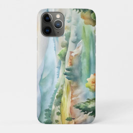 Aquarell-Berglandschaft Case-Mate iPhone Hülle