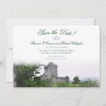 Aquarell-Bestimmungsort: Karte Irlands Save the<br><div class="desc">Diese Karte der Hochzeit in Urlaubsort Save the Date hebt den Romance des Emerald Isle hervor. Die Designzentren um ein Aquarellbild von Ross ziehen sich, ein mittelalterliches Schloss in Nationalpark Killarneys zurück. Zwei iconic irische Symbole der Liebe, des Claddagh und des keltischen Liebeknotens, durchtränken den Entwurf in der irischen Kultur....</div>