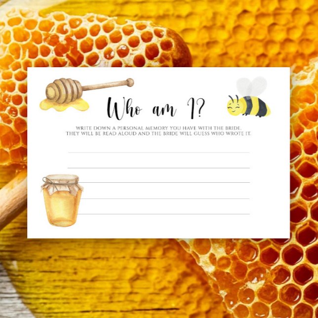 Aquarell-Biene-Wer bin ich-Junggesellinnen-Abschie Briefpapier (Von Creator hochgeladen)