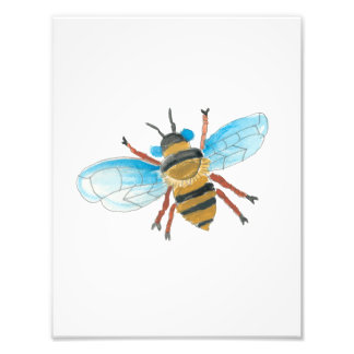Aquarell-Bienen-Druck  Fotodruck