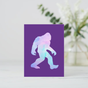Aquarell Bigfoot Ankündigungspostkarte