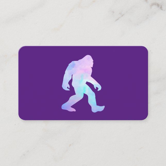 Aquarell Bigfoot Visitenkarte (Vorderseite)