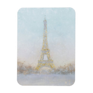 Aquarell   Bild von Eiffel Towe Magnet