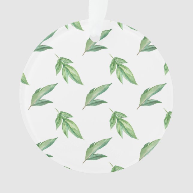 Aquarell-Blätter Ornament (Vorderseite)