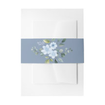 Aquarell Blau Blumenmuster