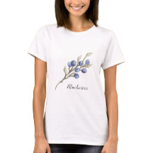 Aquarell Blaubeeren Botanisch