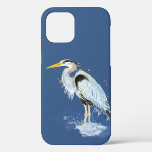 Aquarell Blaue Heron Vogelart Case-Mate iPhone Hülle