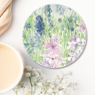 Aquarell Blaue Lila Blume Wilhelm Tell Getränkeuntersetzer