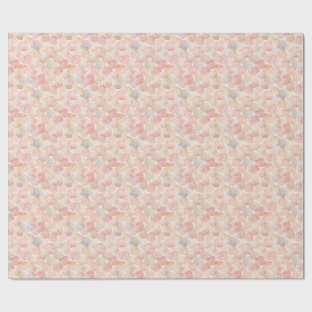 Aquarell-Blob-Muster Geschenkpapier (Flach)