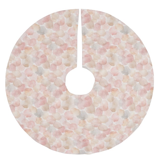 Aquarell-Blob-Muster Polyester Weihnachtsbaumdecke (Vorderseite)