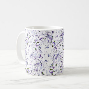 Aquarell Blume aus Hydrangeas. Kaffeetasse
