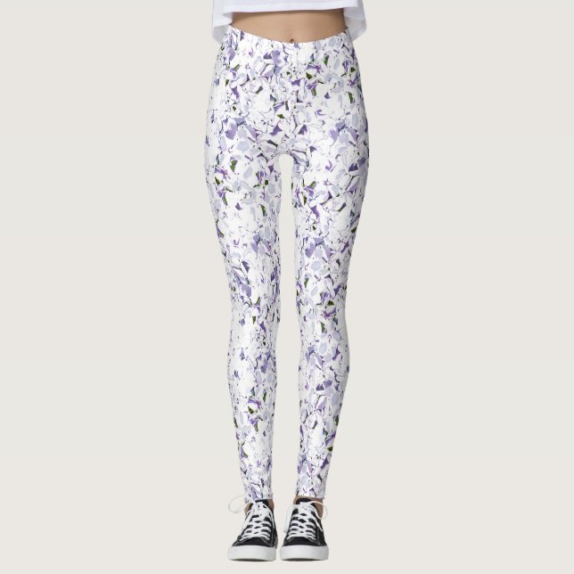 Aquarell Blume aus Hydrangeas. Leggings (Vorderseite)