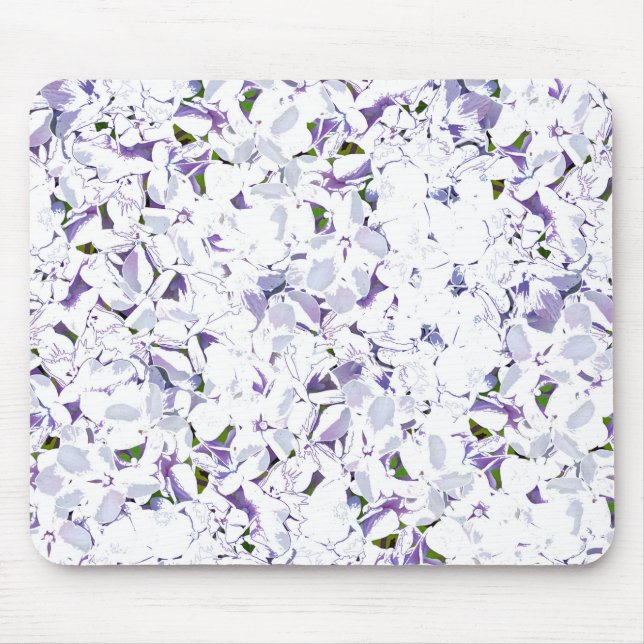 Aquarell Blume aus Hydrangeas. Mousepad (Vorne)