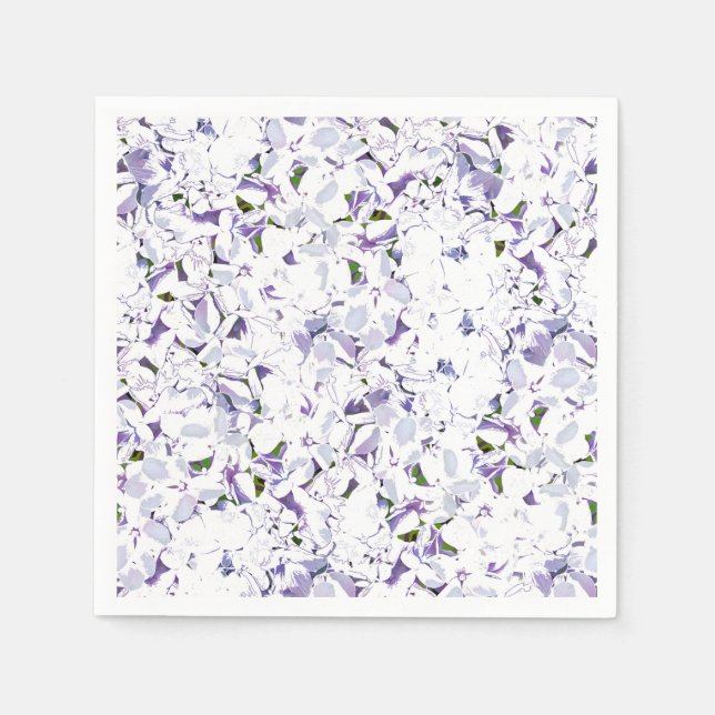 Aquarell Blume aus Hydrangeas. Serviette (Vorderseite)