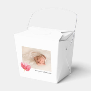 Aquarell-Blume Christening Taufe Geschenkschachtel