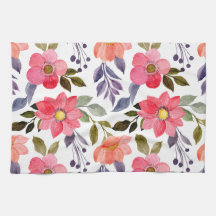 Aquarell Blume Küchentücher