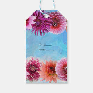 Aquarell-Blume Modernes Brautparty Geschenkanhänger