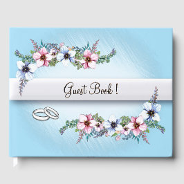 Aquarell-Blume Shine Wedding Gästebuch