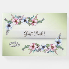 Aquarell-Blume Shine Wedding Gästebuch