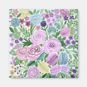 Aquarell, Blume und Makros Magnet