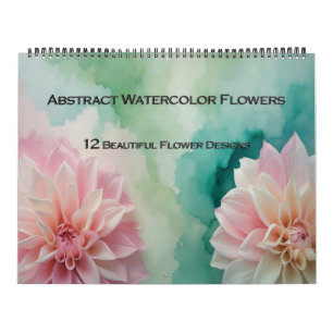 Aquarell-Blumen-Abstrakt-Kalender Kalender
