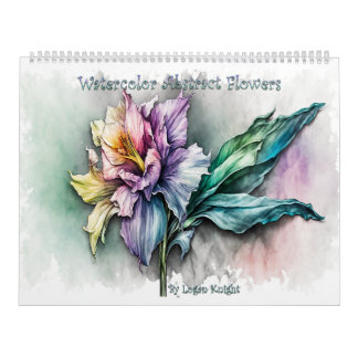 Aquarell-Blumen-Abstrakte Vol 3 Kalender