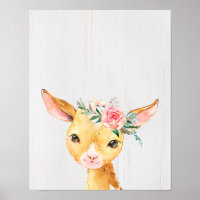 Aquarell-Blumen-Babyziege