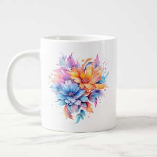 Aquarell-Blumen-Blumen-Design-24683 Jumbo-Tasse
