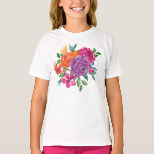 Aquarell-Blumen-Fest T-Shirt